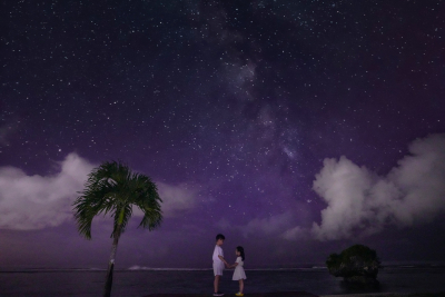 [괌] 하늘의 쏟아지는 별빛 아래서 인생샷 별빛투어