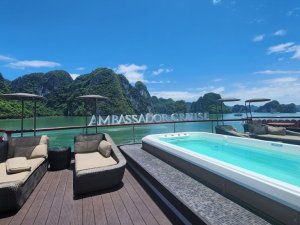 [하롱베이] 압도적인  최대 규모  엠바사더  데이 크루즈 # 픽업샌딩 #투어형