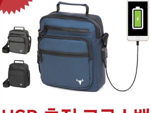 블루캣츠 블루마운트 JY5859 USB포트 크로스 백 방수