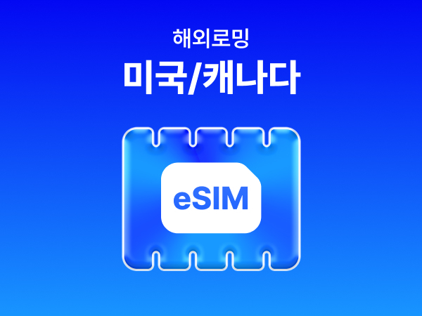  [미국/캐나다] eSIM 데이터 무제한 (1GB)