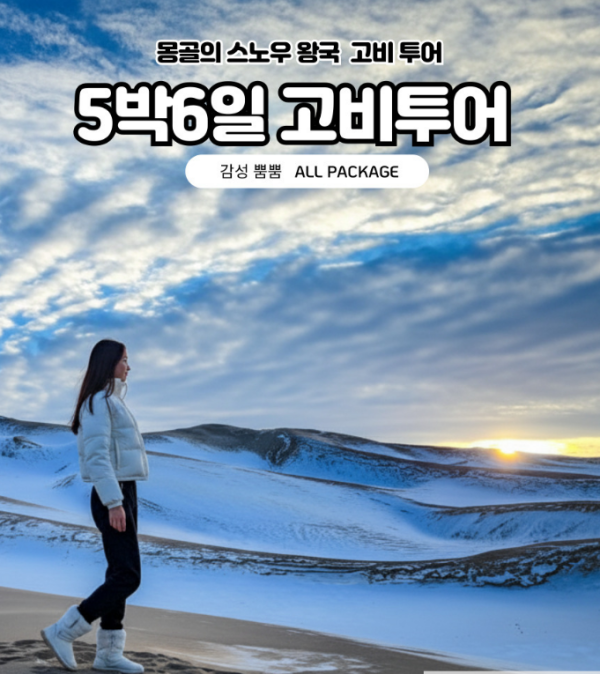 [겨울몽골]5박6일 고비사막+테를지
