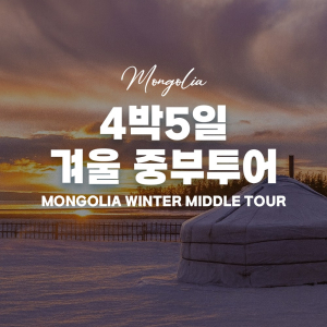 [몽골]  4박 5일 겨울 중부투어