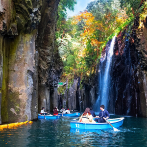 [한국어가이드] 후쿠오카 출발: 타카치호 협곡 & 아소산 구사센리 일일 버스 투어