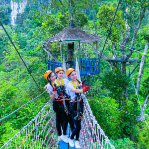   [방비엥] 짚라인+카약킹+동굴튜빙+블루라군(3) 1일 투어