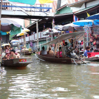 (한국어가이드) 담넌사두억 수상시장 & 방콕 왕궁 & 아이콘시암 단독 투어
