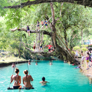 [라오스] [원데이투어] 코끼리동굴+물동굴튜빙+캬약킹+블루라군1