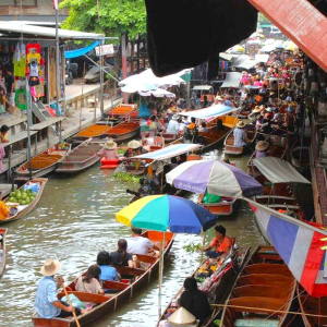 (한국어가이드) 담넌사두억 + 위험한 기찻길 단독 투어