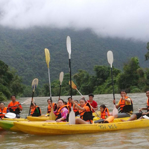 [라오스] [원데이투어] 짚라인+동굴튜빙+캬약킹+블루라군3