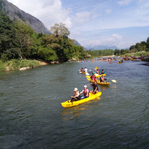 [라오스] [원데이투어] 짚라인+코끼리동굴+물동굴튜빙+캬약킹+블루라군1