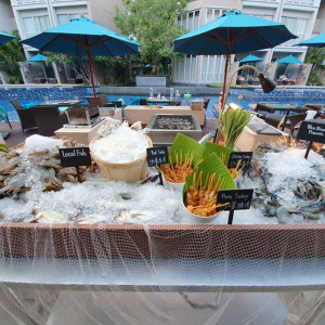 푸켓 그랜드 머큐어 푸켓 빠통 버블스 레스토랑 해산물 디너 BBQ