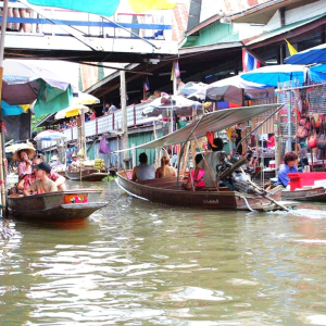 (한국어가이드) 담넌사두억 + 위험한 기찻길 단독 투어