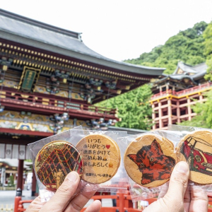 [사가현] 전통기술로 만드는 오리지널 일러스트 쿠키 (유토쿠 센베이) 기념품 포함