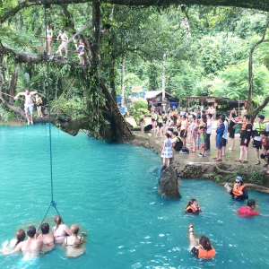 라오스 방비엥 코끼리동굴 + 물동굴튜빙 + 캬약킹 + 블루라군 투어 / 방비엥 출발