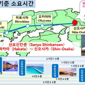  산요 신칸센 지정석 편도  (후쿠야마/오노미치-고쿠라/하카타)