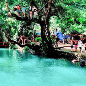 라오스 방비엥 짚라인 + 코끼리동굴 + 물동굴튜빙 + 캬약킹 + 블루라군 투어 / 방비엥 출발