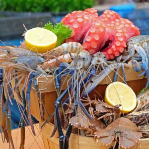 푸켓 그랜드 머큐어 푸켓 빠통 버블스 레스토랑 해산물 디너 BBQ