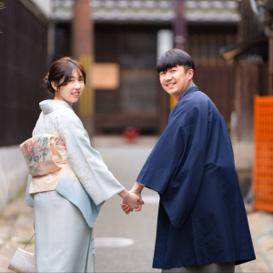 [교토]교토 기모노 대여 체험, 럭셔리 수제 실크 후리소데 