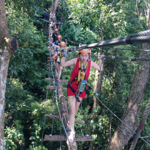 [라오스] [반나절 투어] 짚라인+캬약킹