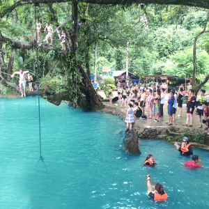 [라오스] [원데이투어] 짚라인+동굴튜빙+캬약킹+블루라군3