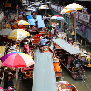 (한국어가이드) 담넌사두억 + 위험한 기찻길 단독 투어