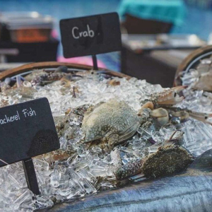 푸켓 그랜드 머큐어 푸켓 빠통 버블스 레스토랑 해산물 디너 BBQ